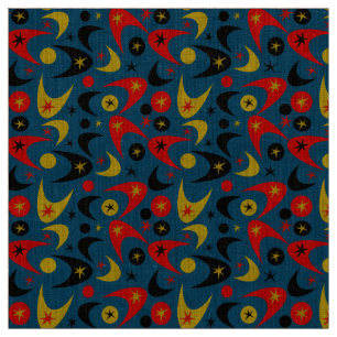 Retro Boomerangs Fabric