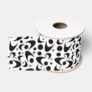 Retro Boomerangs Grosgrain Ribbon