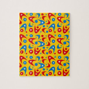 Retro Boomerangs Jigsaw Puzzle