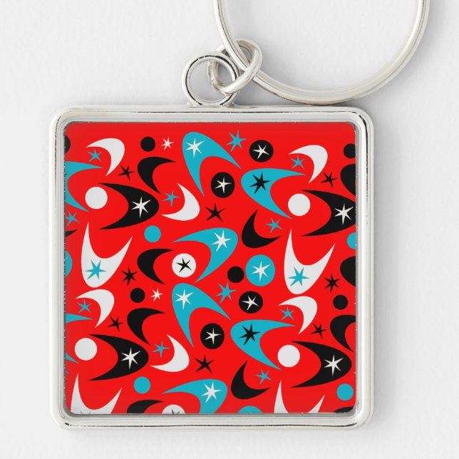 Retro Boomerangs Key Ring (Front)