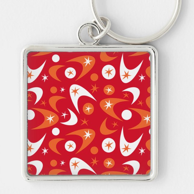 Retro Boomerangs Key Ring (Front)