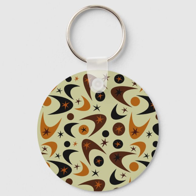 Retro Boomerangs Key Ring (Front)