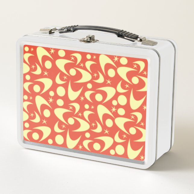 Retro Boomerangs Metal Lunch Box (Front)