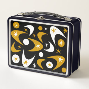 Retro Boomerangs Metal Lunch Box