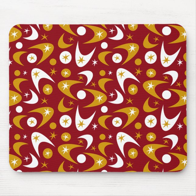 Retro Boomerangs Mouse Pad (Front)