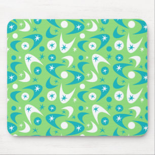 Retro Boomerangs Mouse Pad