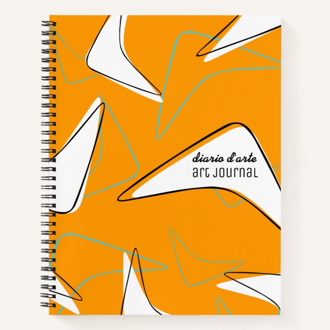 Retro Boomerangs Notebook (Front)