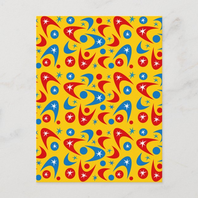 Retro Boomerangs Postcard (Front)