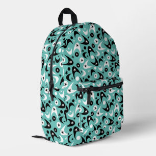 Retro Boomerangs Printed Backpack