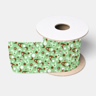 Retro Boomerangs Satin Ribbon