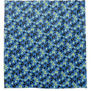 Retro Boomerangs Shower Curtain