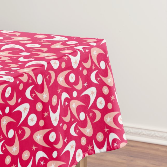 Retro Boomerangs Tablecloth (In Situ)