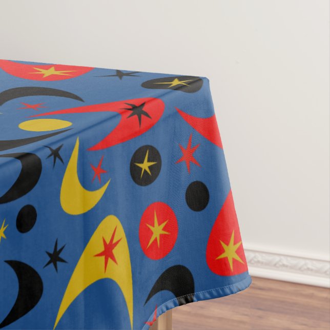 Retro Boomerangs Tablecloth (In Situ)