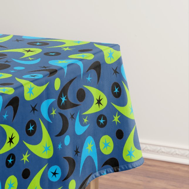 Retro Boomerangs Tablecloth (In Situ)