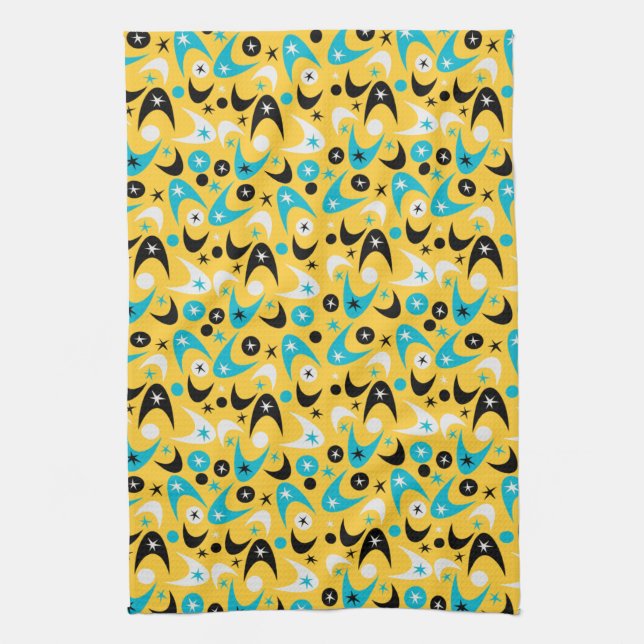 Retro Boomerangs Tea Towel (Vertical)