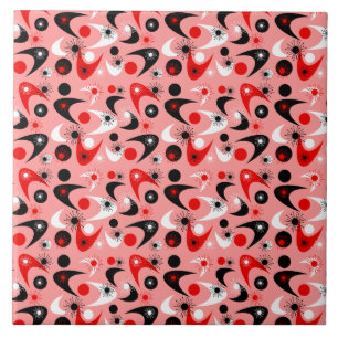 Retro Boomerangs Tile