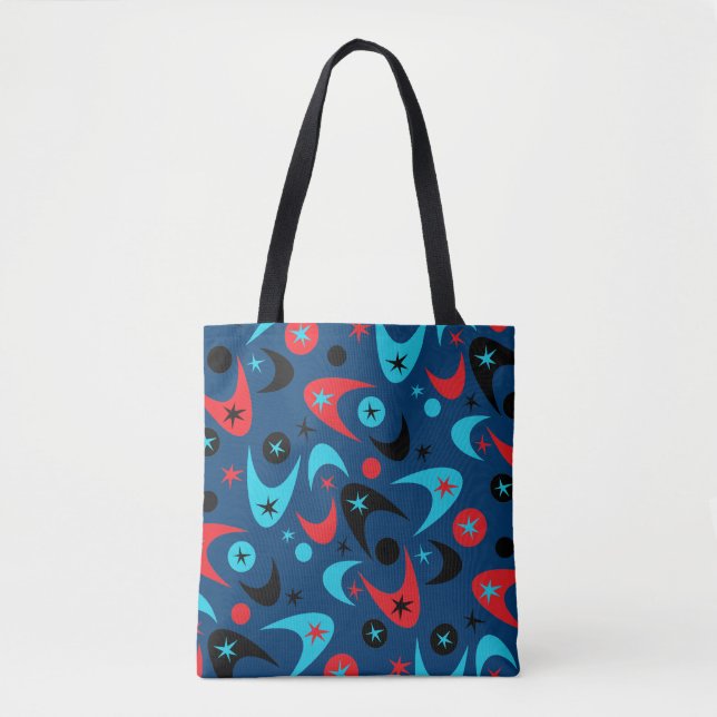 Retro Boomerangs Tote Bag (Front)