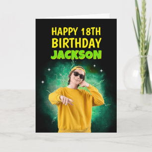 Retro Bootleg Rap Custom Photo Happy Birthday Card