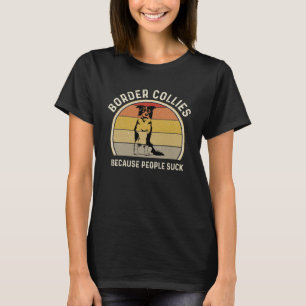 Retro Border Collie For Men I Love My Border Coll T-Shirt