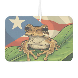 Retro Boricua Pride Poster Car Air Freshener