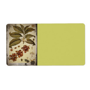 Retro Botanical Image Coffee
