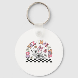 Retro Botox Injector Halloween Ghost Dysport Deale Key Ring