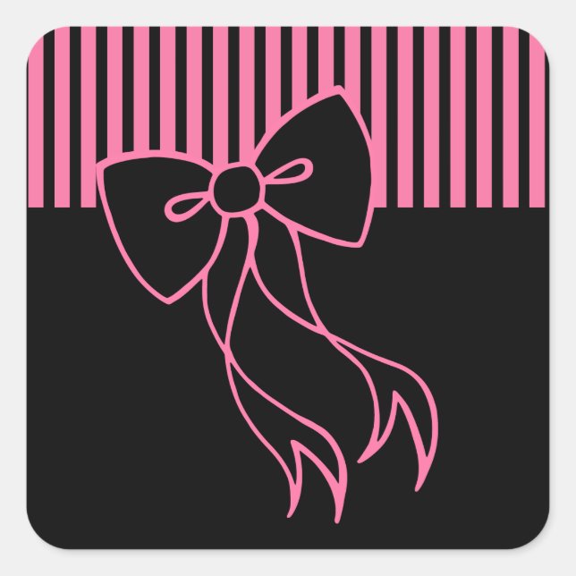 Retro Bow Stickers (Front)