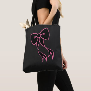 Retro Bow Tote Bag