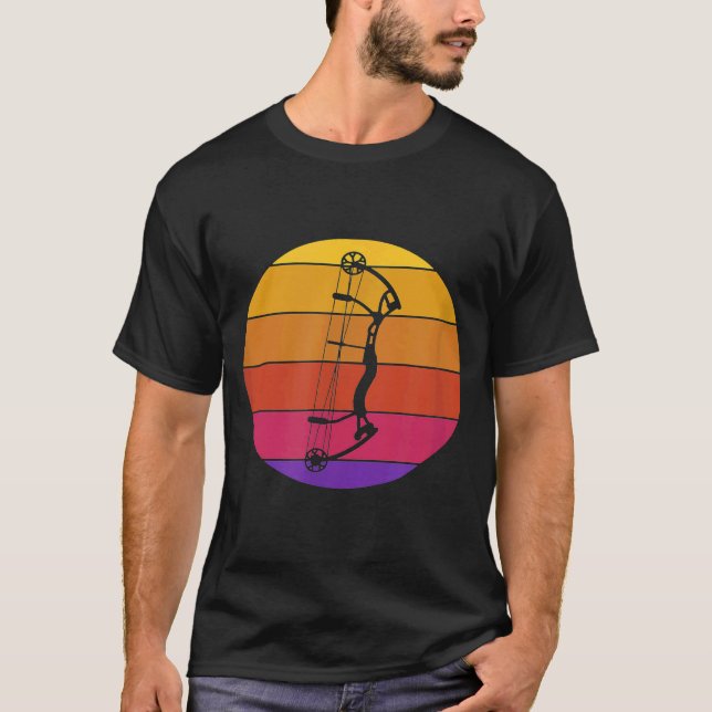 Retro Bowhunting Archer  Longbow Crossbow Archery T-Shirt (Front)