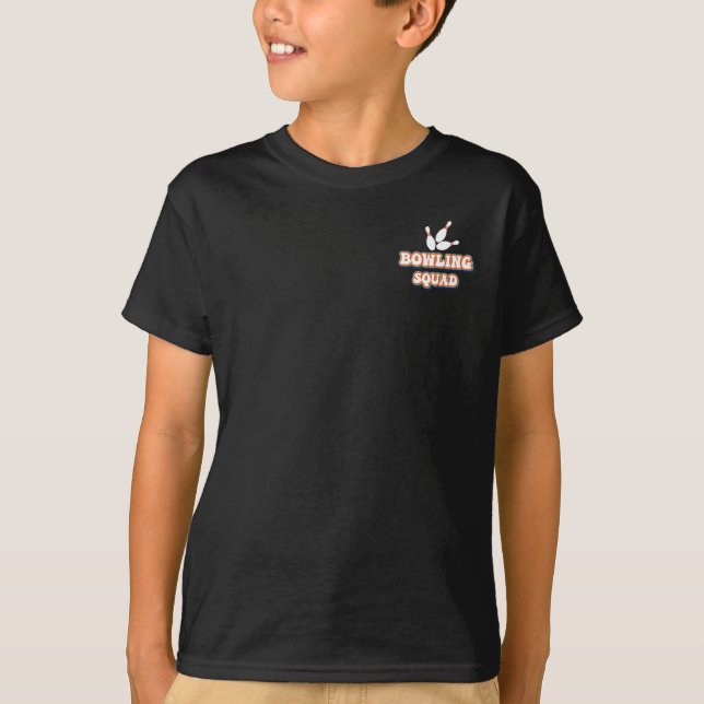 Retro Bowling kids Birthday  T-Shirt (Front)