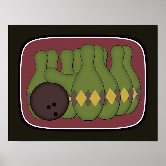 Retro Bowling Poster (Front)