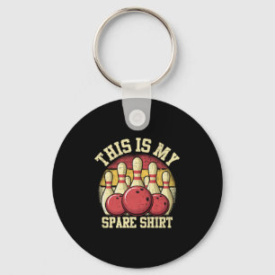 Retro Bowling Team League Funny Bowler Premium  Key Ring