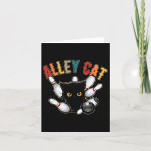 Retro Bowling Tee Vintage Bowler Alley-cat Vintage Card