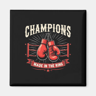 Retro Boxing Gloves Love Gifts For Boxers 3 Magnet