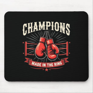 Retro Boxing Gloves Love Gifts For Boxers 3 Mouse Pad