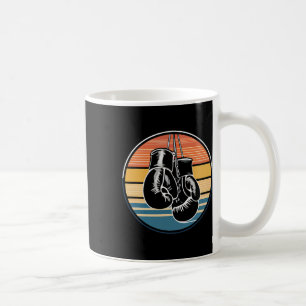 Retro Boxing Hanging Gloves Kickboxing Boxing Love Coffee Mug