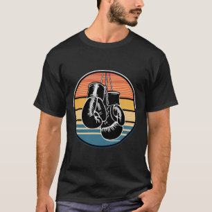Retro Boxing Hanging Gloves Kickboxing Boxing Love T-Shirt