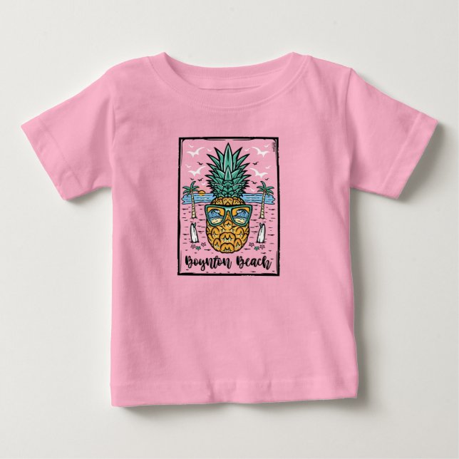 Retro Boynton Beach. T-Shirt (Front)