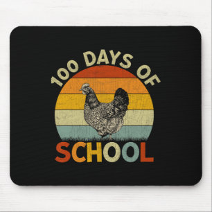 Retro Boys Girls Teachers 100th Day Of School  Mouse Pad