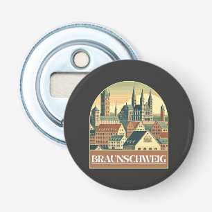 Retro Braunschweig Skyline Bottle Opener