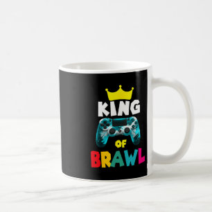 Retro Brawl King Gamer Gaming Brawler Brawl Funny  Coffee Mug
