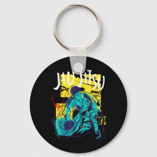 Retro Brazilian Jiu Jitsu and BJJ Key Ring