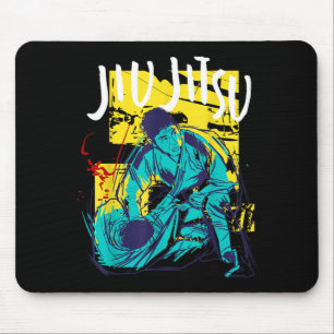 Retro Brazilian Jiu Jitsu and BJJ Mouse Pad