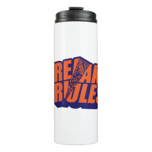 Retro "Break Rules" Motivational Thermal Tumbler