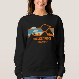 Retro Breckenridge Colorado Mountain Range Sunset Sweatshirt