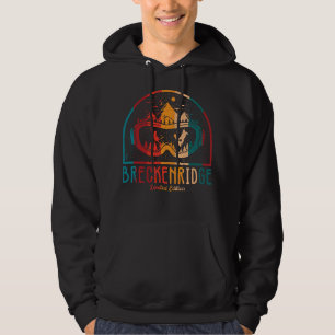 Retro Breckenridge Mountain Ski  Hoodie