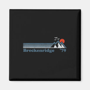 Retro Breckenridge Ski Resort Colorado Snowboard S Magnet
