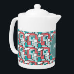 Retro Brick Pattern<br><div class="desc">Play on the old 1960's geometric rectangle brick pattern with today's popular colours in muted greens and brick- Stylish and trendy, for that totally Chic look</div>