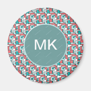 Retro Brick Pattern Magnet