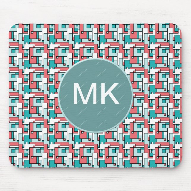 Retro Brick Pattern Mouse Pad (Front)